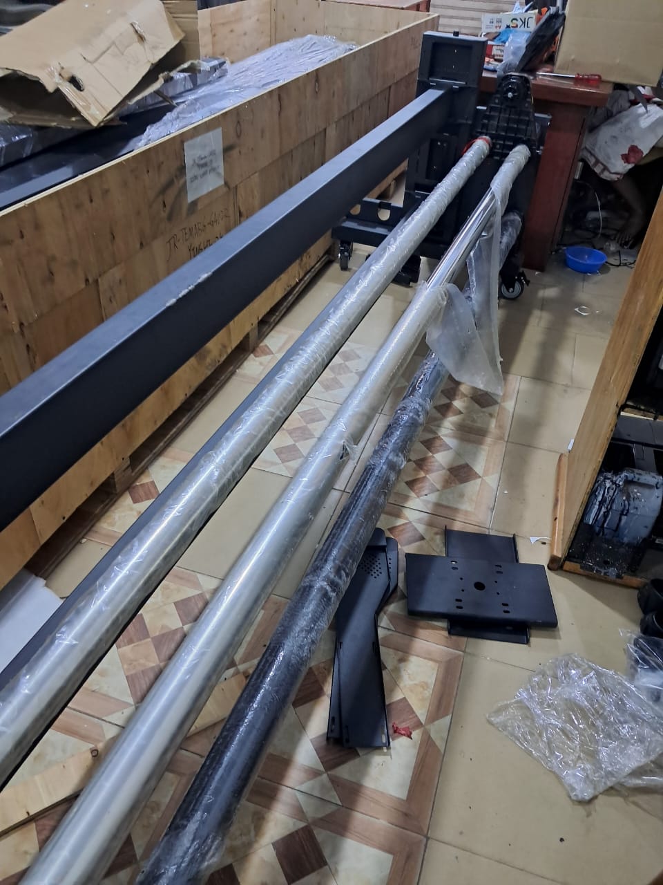 Media Pinch Rollers & Steel Shaft Assembly
